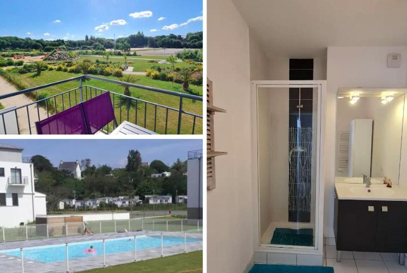 Appartement Devant La Plage Avec Piscine Concarneau Exterior foto